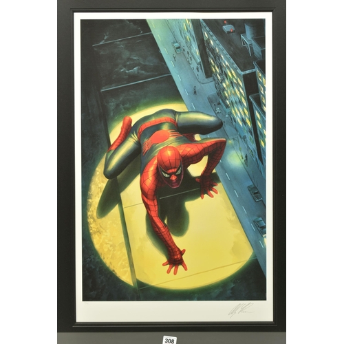 308 - ALEX ROSS FOR MARVEL COMICS (AMERICAN CONTEMPORARY) 'THE SPECTACULAR SPIDERMAN', a signed limited ed... 