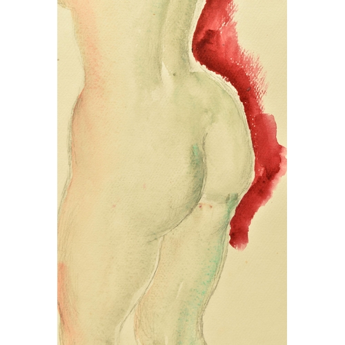 315 - FRANK DOBSON (1888-1963) STUDY FOR A STANDING NUDE FEMALE FIGURE, signed and dated (19)28 bottom cen... 