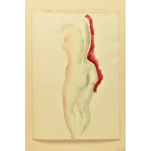 315 - FRANK DOBSON (1888-1963) STUDY FOR A STANDING NUDE FEMALE FIGURE, signed and dated (19)28 bottom cen... 