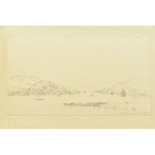 316 - JOSEPH FARINGTON (1742-1821) 'KENDAL CASTLE' a pencil sketch depicting the castle ruins, signed titl... 