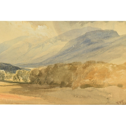 319 - THOMAS MILES RICHARDSON II (1813-1890) DERWENT WATER, CUMBRIA', a landscape with a lake and hills to... 