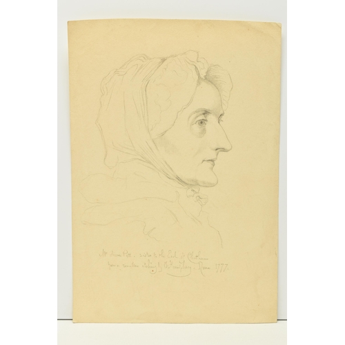 320 - AFTER OZIAS HUMPHRY (1742-1810) 'MRS ANNE PITT', an unsigned copy of the portrait of the Sister of t... 