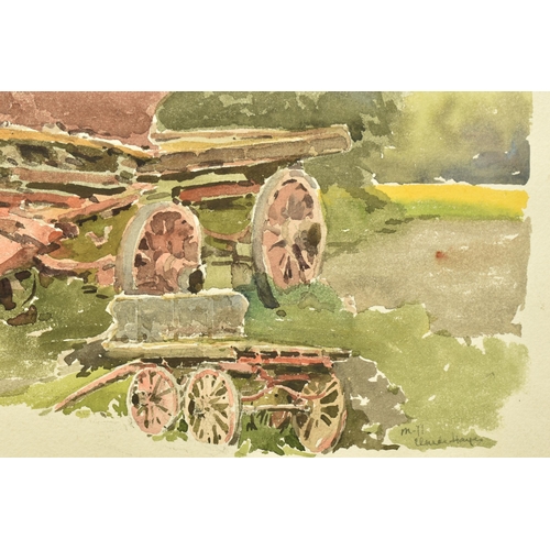 323 - CLAUDE HAYES (1852-1922) STUDY FOR HORSE CARTS, signed lower right, watercolour and pencil on paper,... 