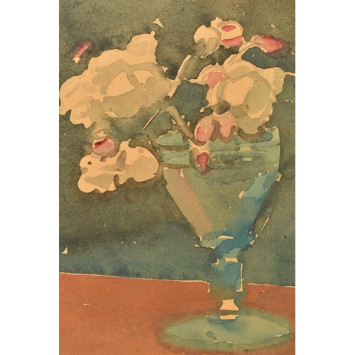 328 - DOUGAL SUTHERLAND McCOLL (1859-1949) STILL LIFE STUDY OF FLOWERS IN A GLASS, initialled bottom left,... 