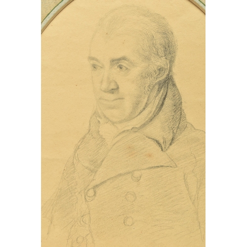 329 - CIRCLE OF GEORGE DANCE ( 1741-1825) 'SAMUEL ROGERS', unsigned half-length portrait of a gentleman, t... 