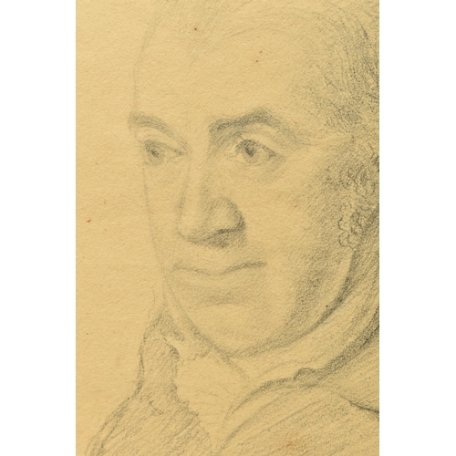 329 - CIRCLE OF GEORGE DANCE ( 1741-1825) 'SAMUEL ROGERS', unsigned half-length portrait of a gentleman, t... 