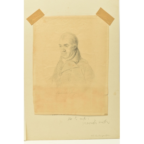 329 - CIRCLE OF GEORGE DANCE ( 1741-1825) 'SAMUEL ROGERS', unsigned half-length portrait of a gentleman, t... 