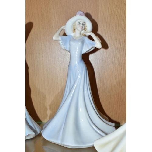 335 - FIVE ROYAL DOULTON CLASSICS LADY FIGURES, comprising 'The Bride' HN4324 and four 'Chelsea' figures '... 