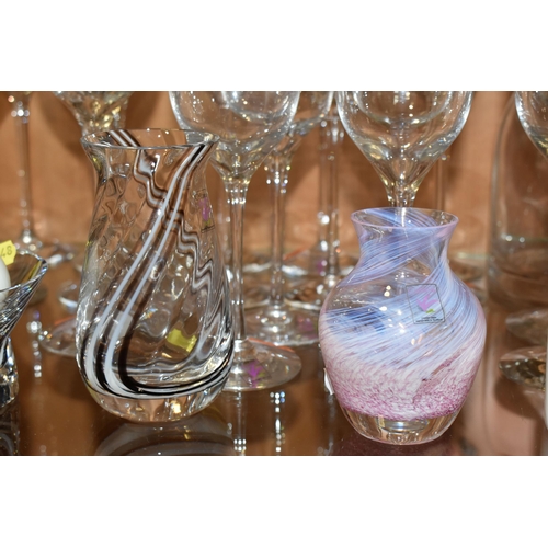 348 - A SUITE OF BOXED CAITHNESS 'DIANE' DRINKING GLASSES AND OTHER BOXED AND LOOSE CAITHNESS GLASSWARE, E... 