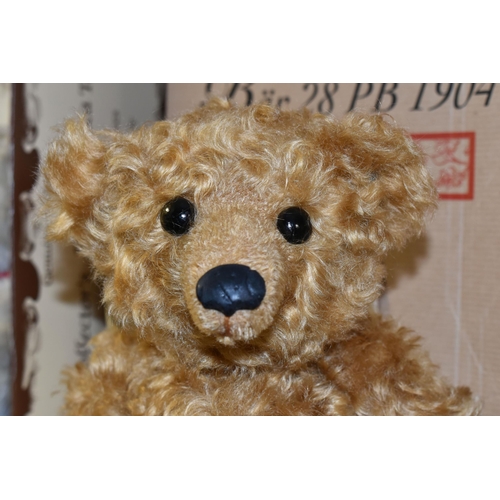 385 - A BOXED LIMITED EDITION STEIFF REPLICA  BEAR, Bear 28 PB 1904, No.01017/7000, height 28cm seated, sh... 