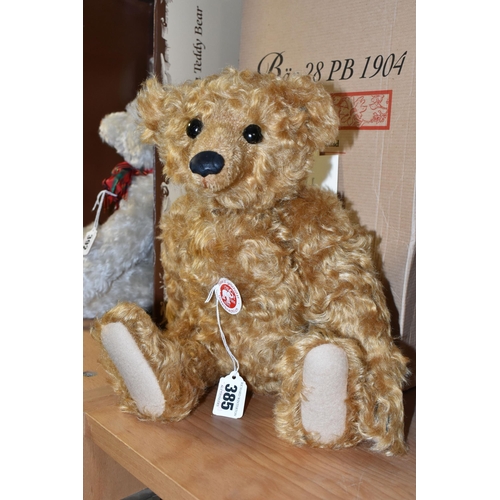 385 - A BOXED LIMITED EDITION STEIFF REPLICA  BEAR, Bear 28 PB 1904, No.01017/7000, height 28cm seated, sh... 