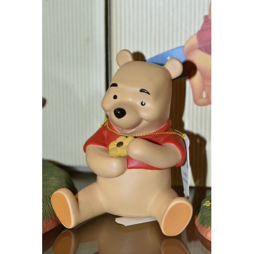 387 - THREE DISNEY 'POOH & FRIENDS' FIGURES, comprising a boxed 'A Petal For Your Thoughts'  figure 120328... 