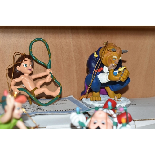 396 - A GROUP OF TWENTY BOXED DISNEY CHARACTER 'CHRISTMAS MAGIC' TREE DECORATIONS, Simba, Scrooge, Winnie ... 