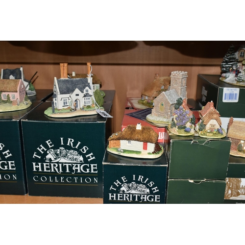 398 - A COLLECTION OF BOXED LILLIPUT LANE AND THE IRISH COLLECTION SCULPTURES, comprising seven Lilliput L... 