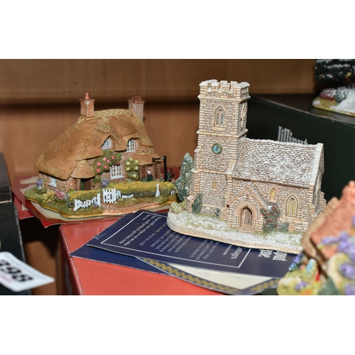 398 - A COLLECTION OF BOXED LILLIPUT LANE AND THE IRISH COLLECTION SCULPTURES, comprising seven Lilliput L... 