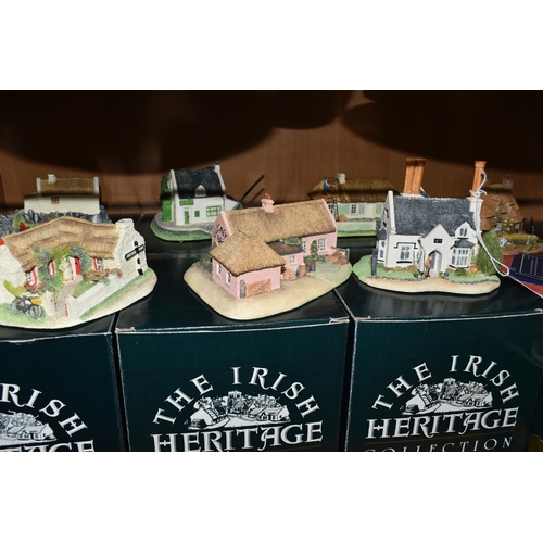 398 - A COLLECTION OF BOXED LILLIPUT LANE AND THE IRISH COLLECTION SCULPTURES, comprising seven Lilliput L... 