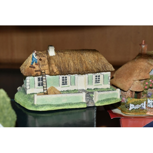 398 - A COLLECTION OF BOXED LILLIPUT LANE AND THE IRISH COLLECTION SCULPTURES, comprising seven Lilliput L... 