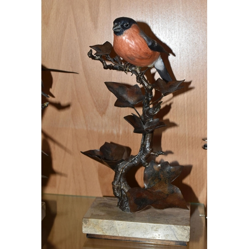 401 - A GROUP OF FIVE LIMITED EDITION ALBANY FINE CHINA LTD EUROPEAN FINCH SERIES FIGURINES, comprising  H... 