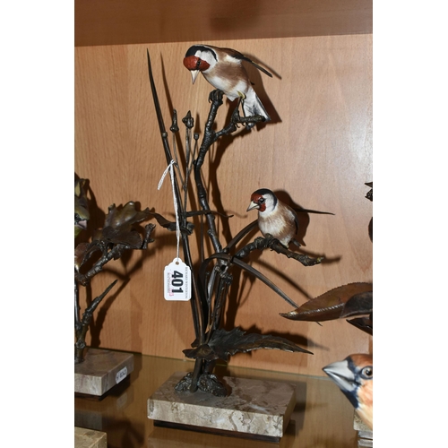 401 - A GROUP OF FIVE LIMITED EDITION ALBANY FINE CHINA LTD EUROPEAN FINCH SERIES FIGURINES, comprising  H... 