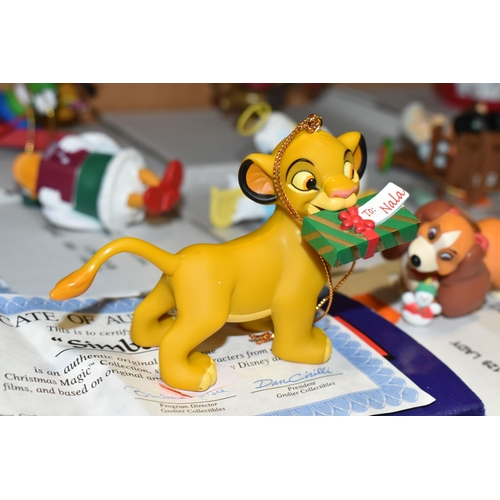 411 - NINETEEN BOXED 'CHRISTMAS MAGIC' DISNEY CHARACTER TREE DECORATIONS, comprising Mowgli, Little Mermai... 