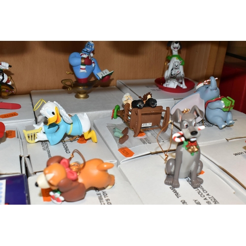 411 - NINETEEN BOXED 'CHRISTMAS MAGIC' DISNEY CHARACTER TREE DECORATIONS, comprising Mowgli, Little Mermai... 