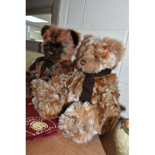 418 - TWO CHARLIE BEARS, comprising 'Hob Nob' CB161611 from the Plush Collection 1016, designed by Isabell... 