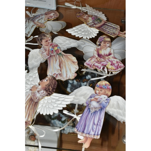 422 - A COLLECTION OF FIFTEEN PORCELAIN BRADFORD EDITIONS 'HEAVENS LITTLE ANGELS' ORNAMENTS, comprising Na... 