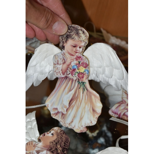 422 - A COLLECTION OF FIFTEEN PORCELAIN BRADFORD EDITIONS 'HEAVENS LITTLE ANGELS' ORNAMENTS, comprising Na... 