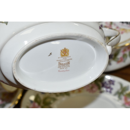 448 - A QUANTITY OF PARAGON/ROYAL ALBERT 'COUNTRY LANE' PATTERN DINNERWARE, comprising one large oval meat... 