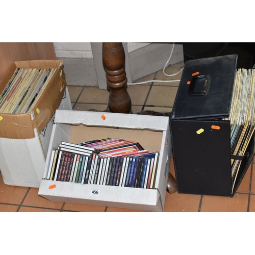 456 - TWO BOXES AND A CASE OF RECORDS AND CDS, to include The Beatles Revolver PMC 7009, seventy to eighty... 