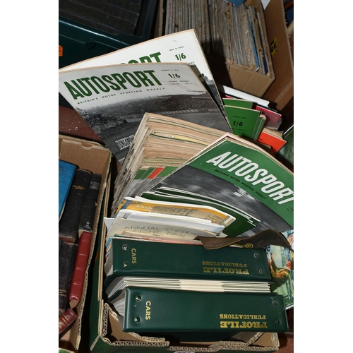 484 - FOUR BOXES OF VINTAGE BOOKS & MAGAZINES to include nine volumes of The War Illustrated Album-De-Luxe... 