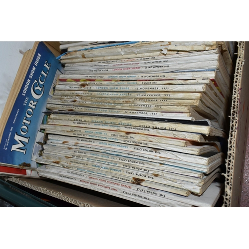 484 - FOUR BOXES OF VINTAGE BOOKS & MAGAZINES to include nine volumes of The War Illustrated Album-De-Luxe... 