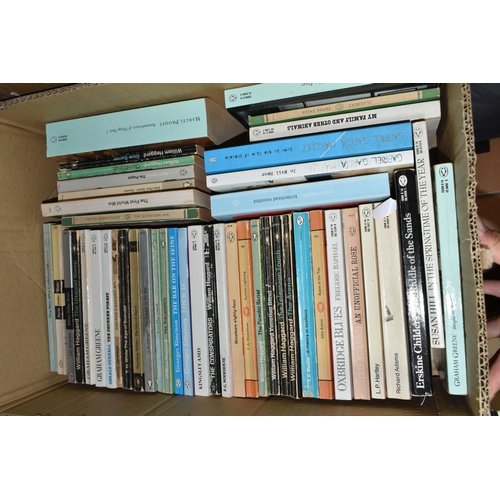 498 - EIGHT BOXES OF BOOKS containing approximately 240 miscellaneous titles in hardback and paperback for... 