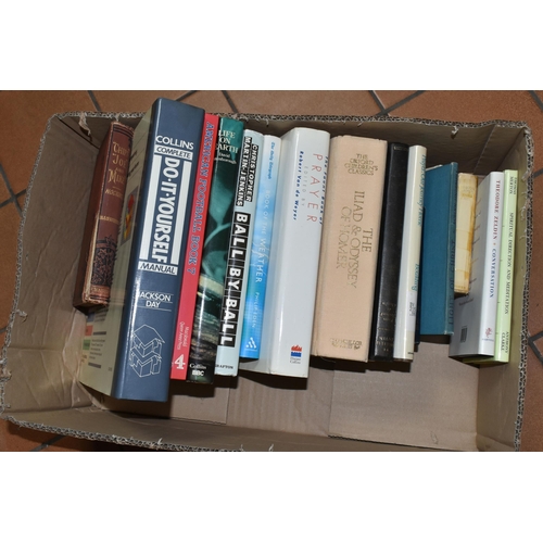 498 - EIGHT BOXES OF BOOKS containing approximately 240 miscellaneous titles in hardback and paperback for... 