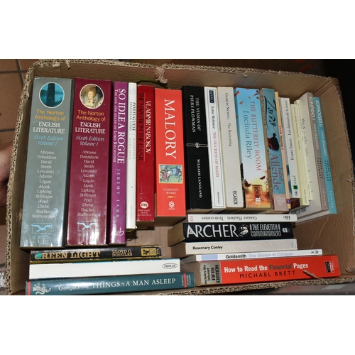 498 - EIGHT BOXES OF BOOKS containing approximately 240 miscellaneous titles in hardback and paperback for... 