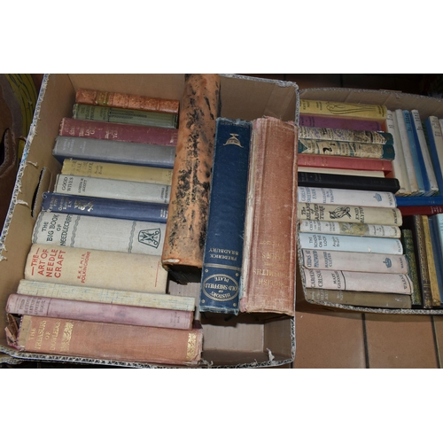 511 - THREE BOXES OF BOOKS containing approximately fifty-five miscellaneous titles, mostly in hardback fo... 