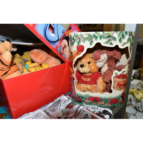 516 - A COLLECTION OF MODERN WINNIE THE POOH SOFT TOYS, assorted sizes and makers includes Disney Store Ho... 