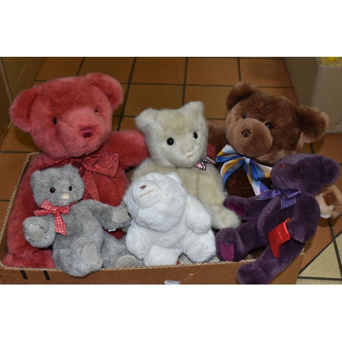 527 - A BOX OF GUND TEDDY BEARS, comprising a signed, numbered 195/1200 limited edition 'RoseBeary' red te... 