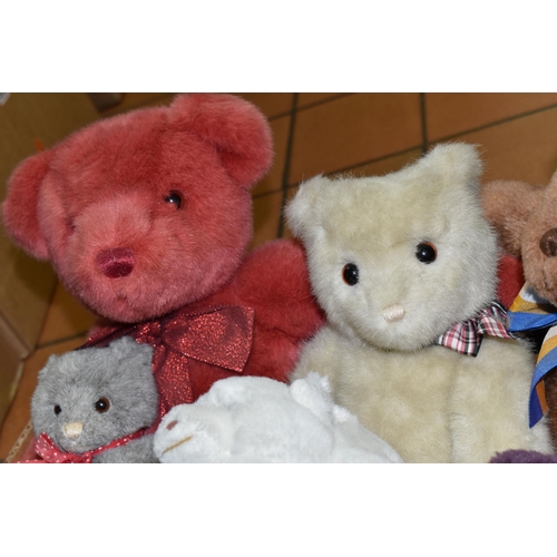 527 - A BOX OF GUND TEDDY BEARS, comprising a signed, numbered 195/1200 limited edition 'RoseBeary' red te... 