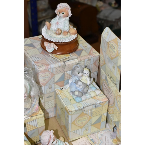 529 - THREE BOXES OF CHERISHED TEDDIES AND OTHER RESIN FIGURES, to include approximately fifty Cherished T... 