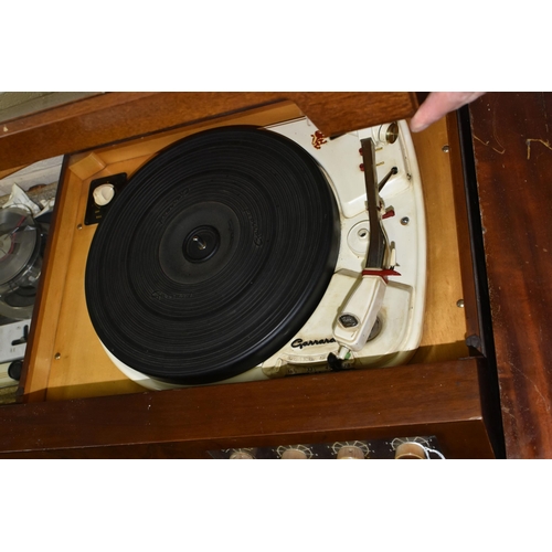 537 - A 1962 Dynatron Mazurka music system, with a Garrard turntable model 4HF (H) Sched. No. 55540/2,with... 