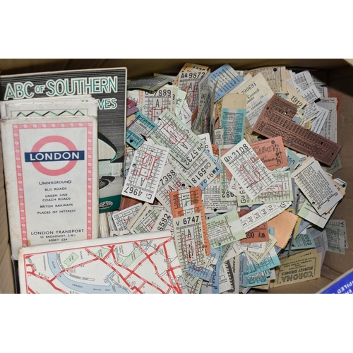 539 - A QUANTITY OF MAINLY LONDON TRANSPORT RELATED EPHEMERA, to include Map of the General Omnibus Routes... 