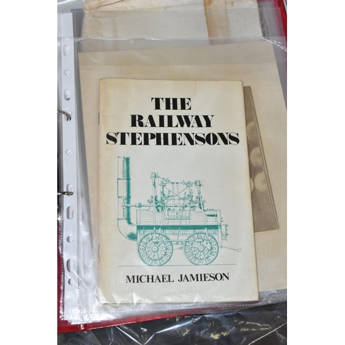 552 - RAILWAY EPHEMERA, a collection of documents and photographs from the 19th century relating to the ea... 