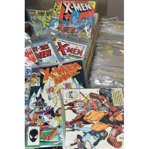 561 - BOX OF MARVEL X-MEN COMICS, over 100 Marvel comics relating to X-Men including X Factor number 5 and... 