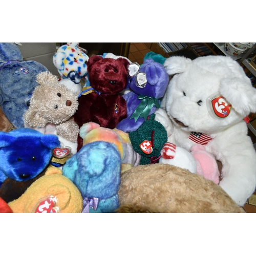 592 - A QUANTITY OF TY BEARS AND SOFT TOYS, mainly from the TY Collectibles and Attic Treasures collection... 