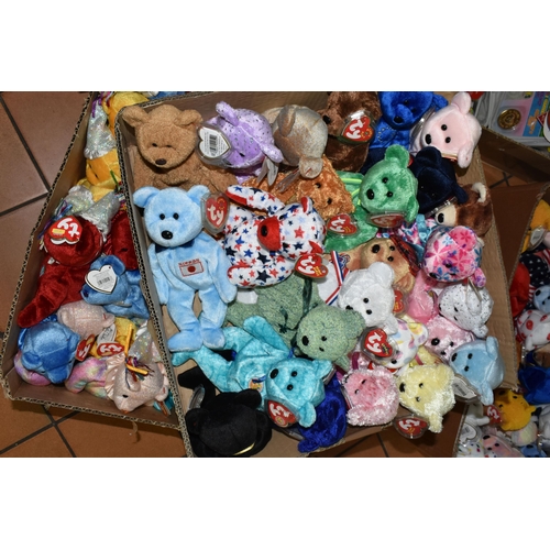 595 - A COLLECTION OF TY BEANIE BABIES, all in good condition, all with labels and tags, majority of tags ... 