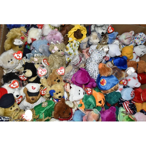 595 - A COLLECTION OF TY BEANIE BABIES, all in good condition, all with labels and tags, majority of tags ... 