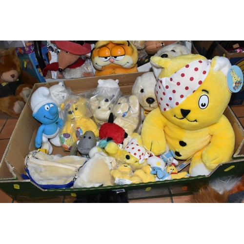 599 - THREE BOXES OF COLLECTABLE SOFT TOYS, to include two boxed and unused Furbies, a boxed limited editi... 