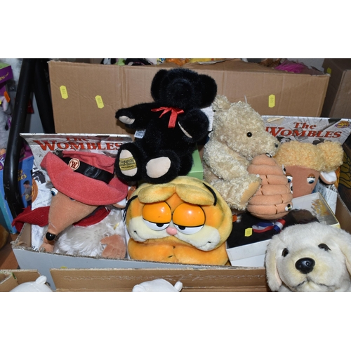 599 - THREE BOXES OF COLLECTABLE SOFT TOYS, to include two boxed and unused Furbies, a boxed limited editi... 