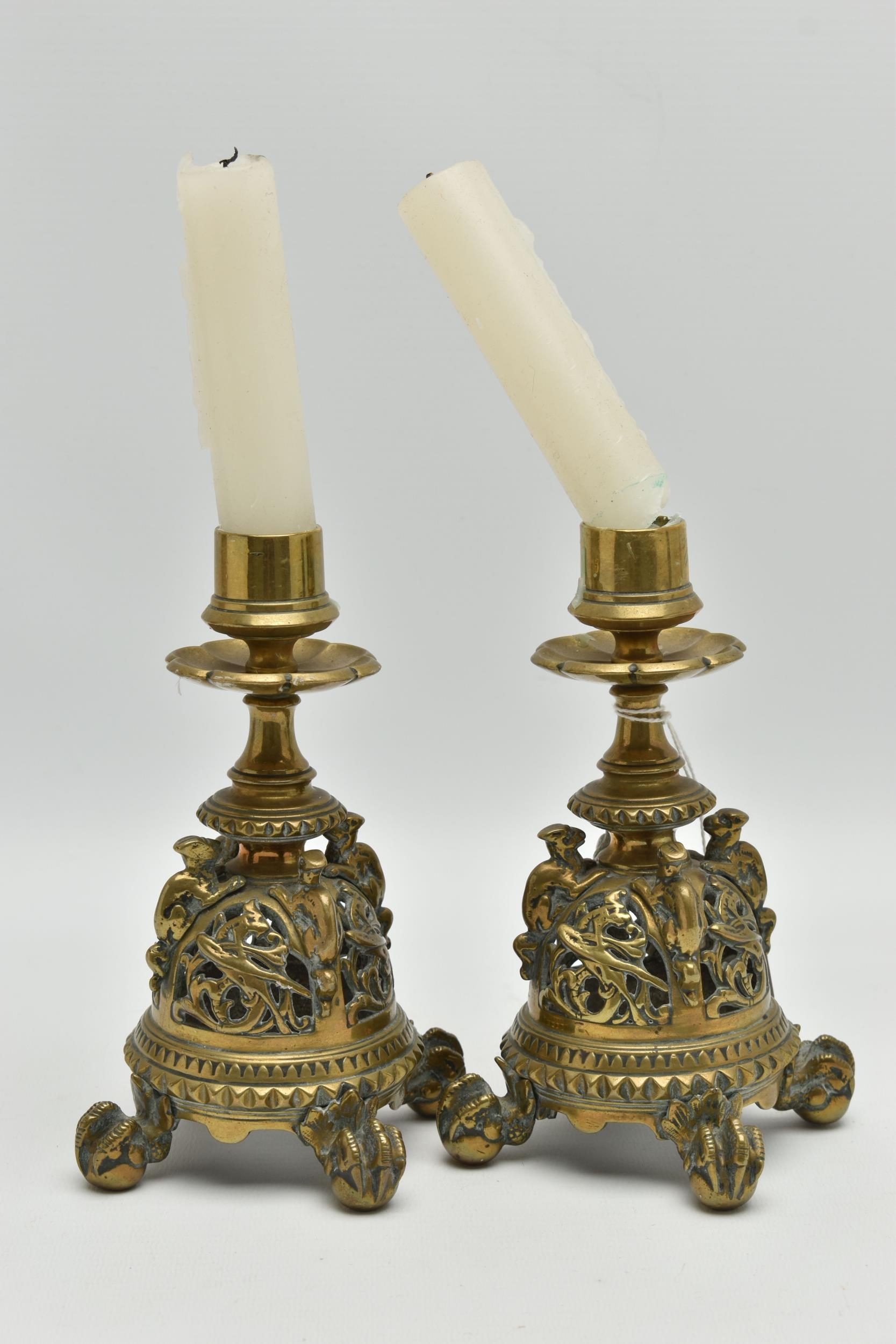 Pair of Victorian brass Candlesticks